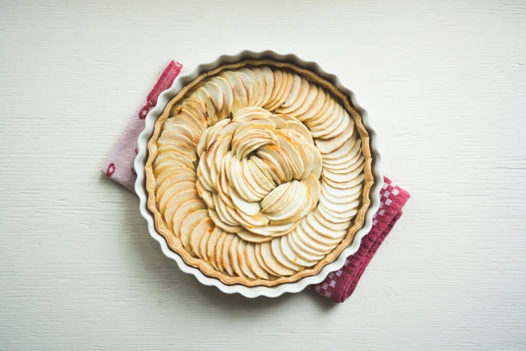 tarte aux pommes enfant